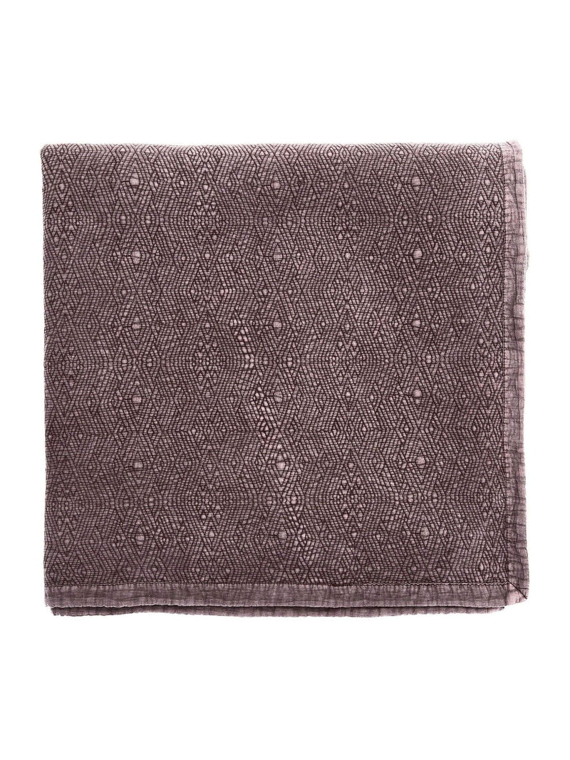 Bedeck of Belfast mulberry quilted throw 230x250cm, imported from the UK