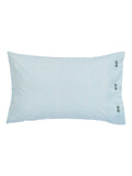 Bedeck of Belfast Emira pillowcases in teal and green, UK version