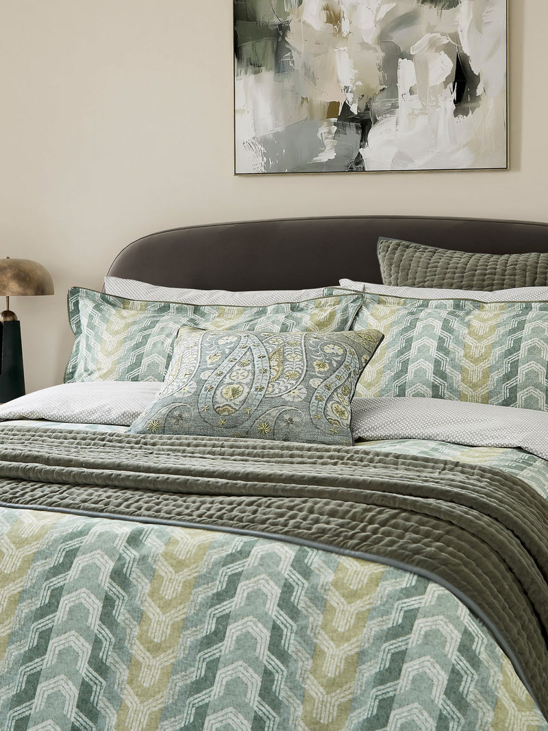 Bedeck of Belfast Olive Reya cushion 50x50cm, imported from the UK
