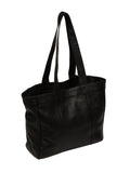 Cultured London black stripe Gisella leather tote bag, UK version