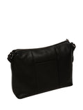 Cultured London black Sylvie leather shoulder bag, UK version