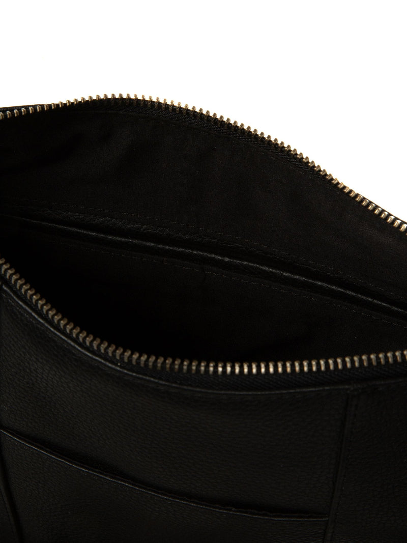 Cultured London black Sylvie leather shoulder bag, UK version