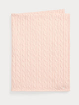 Next Polo Ralph Lauren Pink Cotton Cable Knit Newborn Blanket 40 x 29 Inches- Buy online at McGrocer