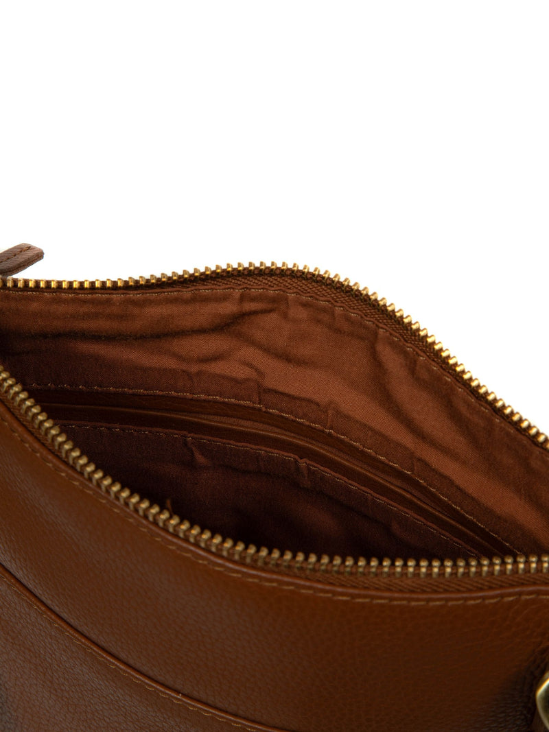 Pure Luxuries London brown Wren leather cross body bag - British product