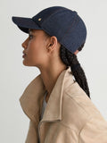 Reiss blue daisy denim baseball cap, imported from the UK