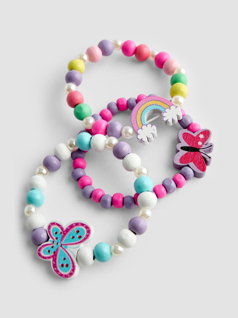 JoJo Maman Bébé multicolour bracelets 6-pack - British product