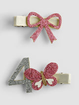 Next JoJo Maman Bébé Light Pink 2-Pack Birthday Hair Clips- Buy online at McGrocer