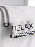 Catherine Lansfield white relax and unwind towel set (British brand)