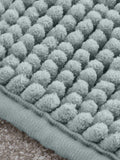 Catherine Lansfield sage green bobble bath mat 50x120cm - British product