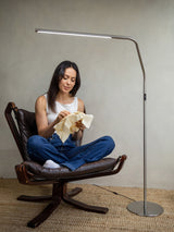 Next Daylight Company Brushed Steel Slimline 4 Floor Lamp- Buy online at McGrocer