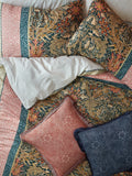 William Morris At Home navy rose pillowcases 250 thread count, UK version