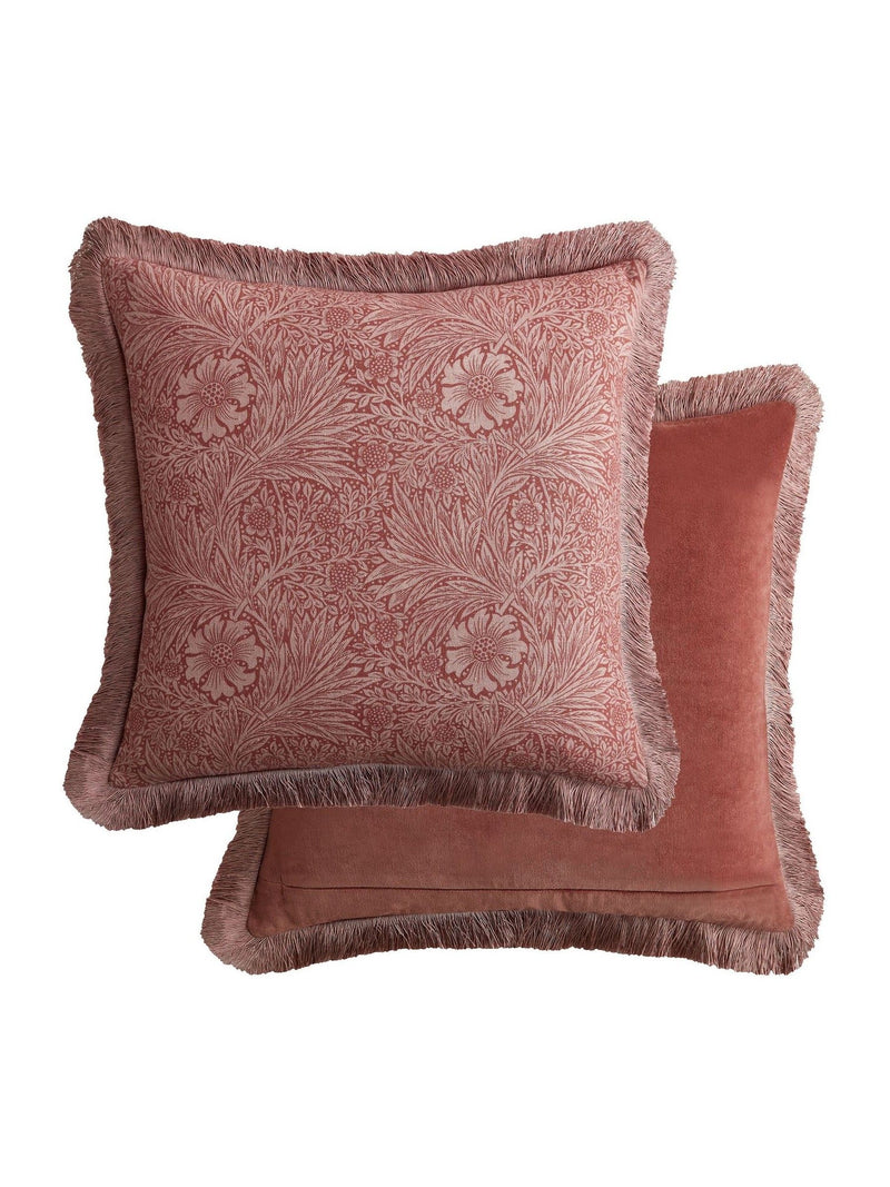 William Morris At Home Brick Pink Marigold cushion - British product