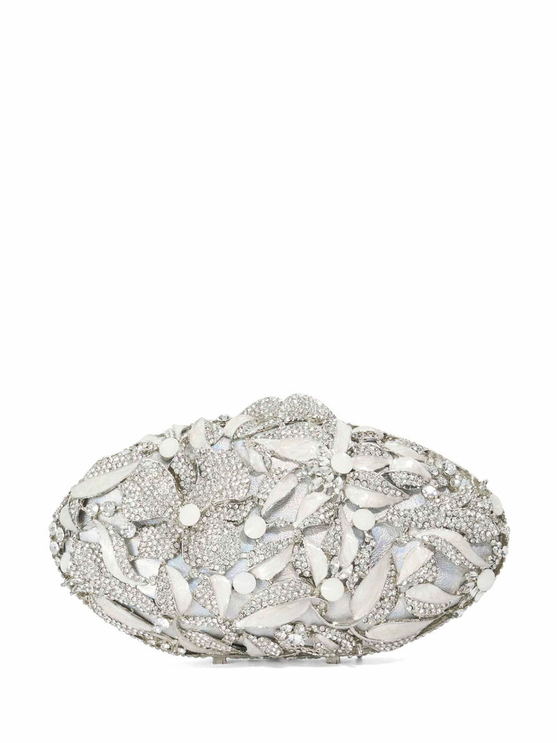 Dune London Silver Brides clutch bag (British brand)
