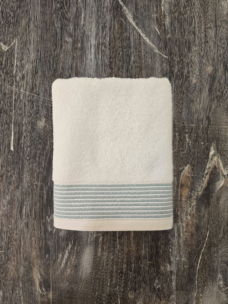 Casa Lusso slate Turkish cotton towel set (British brand)