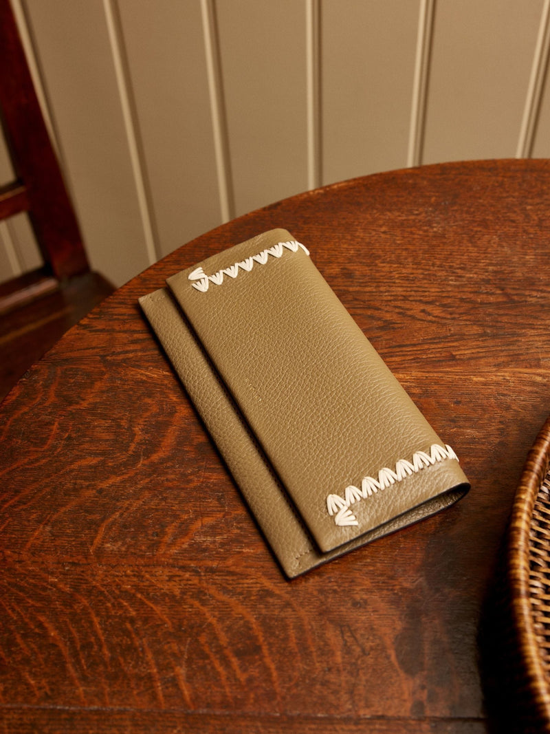 Radley Brown Oak Street Stitch Large Leather Wallet, UK version