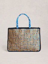 Next White Stuff Blue Tote Bag- Buy online at McGrocer