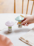 Yvonne Ellen mushroom salt pepper shakers dolomite ceramic (British brand)