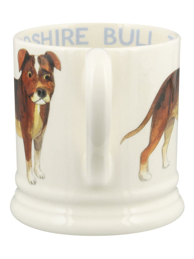 Emma Bridgewater Staffordshire Bull Terrier half pint mug - British product