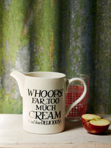 Next Emma Bridgewater Cream Black Toast Medium Straight Jug- Buy online at McGrocer