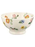 Emma Bridgewater Cream Poppies and Pinks French bowl, UK version