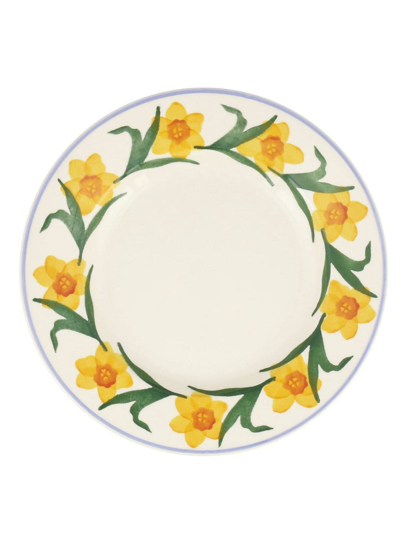 Emma Bridgewater dinner plate Cream Windblown Daffodils 8.5 inch, UK version