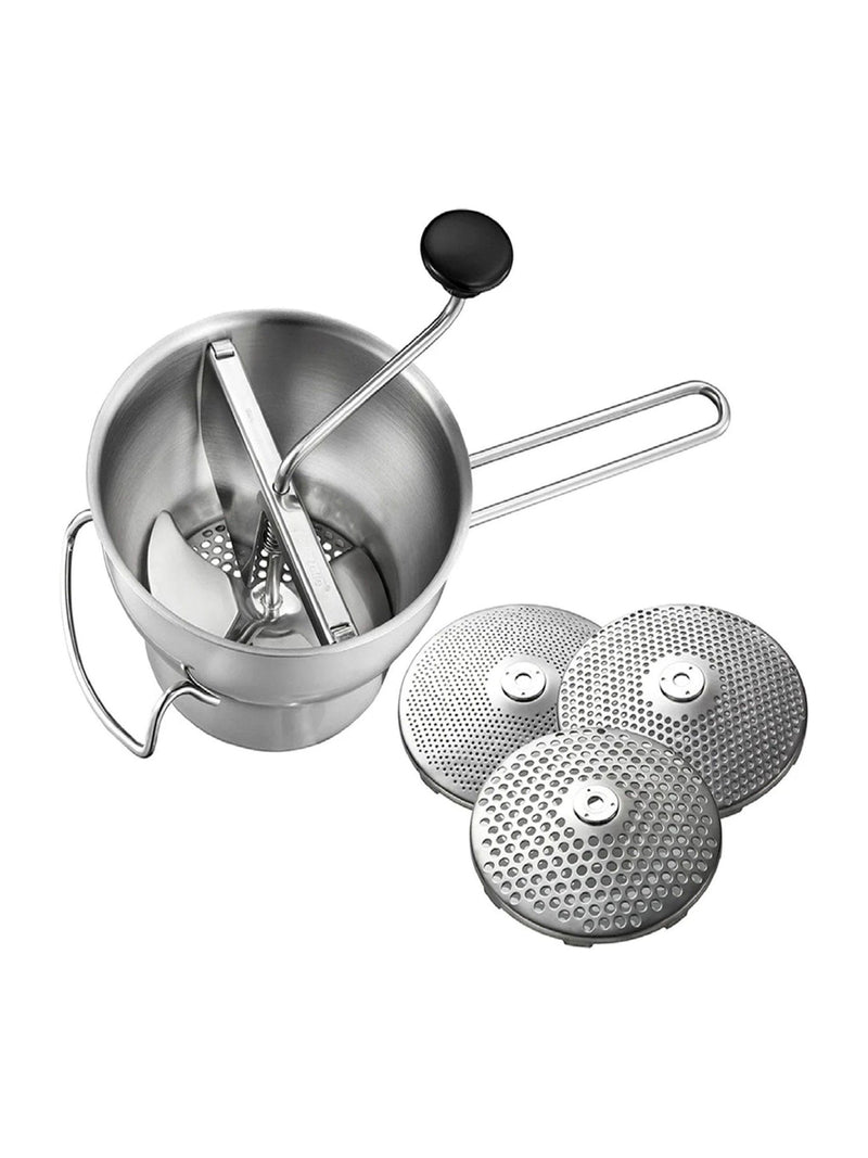 GEFU FLOTTE LOTTE food mill with 3 discs stainless steel - British product