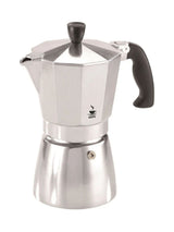 Next GEFU Black or Silver Lucino 6 Cup Espresso Maker- Buy online at McGrocer