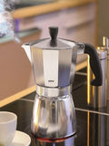 GEFU Lucino aluminium espresso maker 6 cup, imported from the UK
