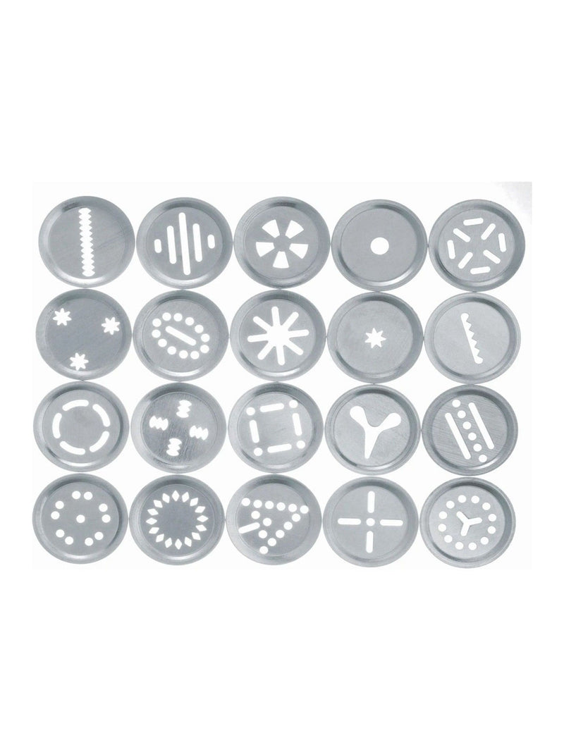 GEFU pastry press with 20 motif discs and 4 nozzles (British brand)