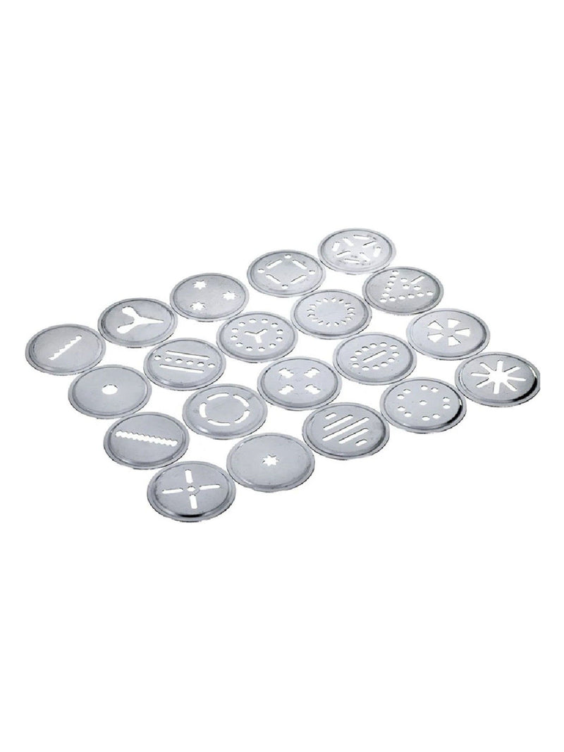 GEFU pastry press with 20 motif discs and 4 nozzles (British brand)