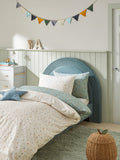 Teal Blue Terrazzo duvet cover and pillowcases set (British brand)