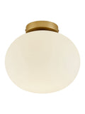 Nordlux Alton ceiling light mouth-blown glass brass (British brand)