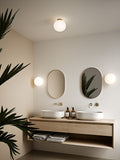 Nordlux Alton ceiling light mouth-blown glass brass (British brand)