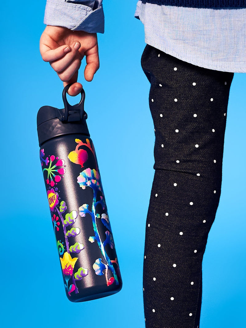 Ion8 Floral water bottle 500ml, UK version