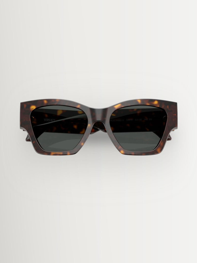 Versace square sunglasses dark havana, imported from the UK