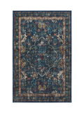 Hug Rug Navy Blue Midnight Paisley rug - British product