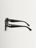Coach square sunglasses black frame grey gradient lenses - British product