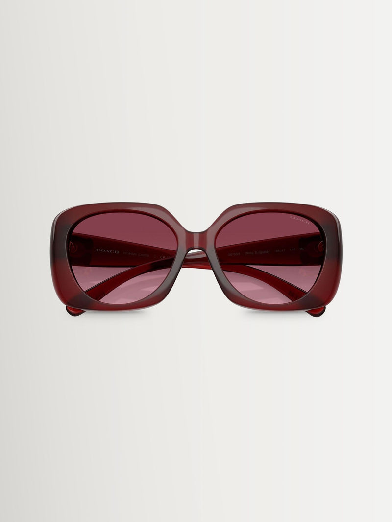 COACH burgundy square sunglasses - British product