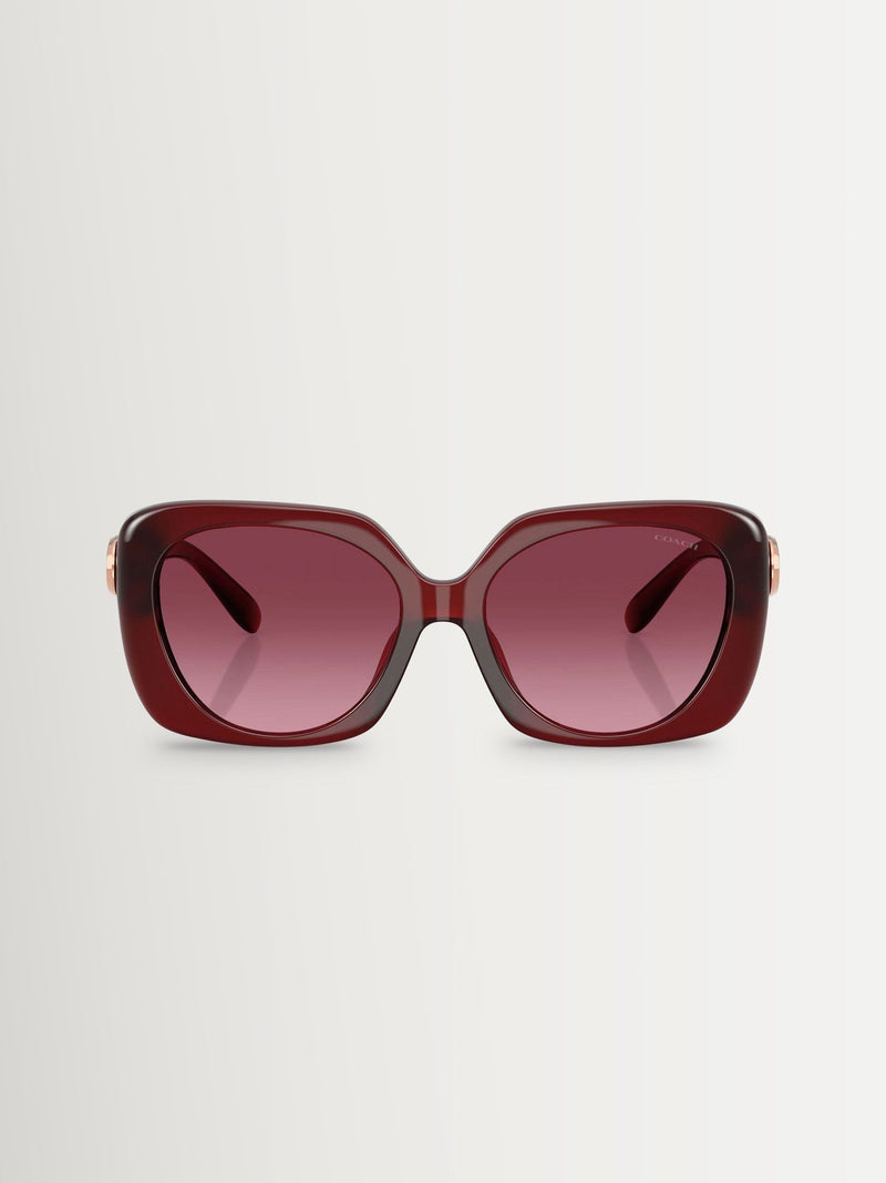 COACH burgundy square sunglasses - British product