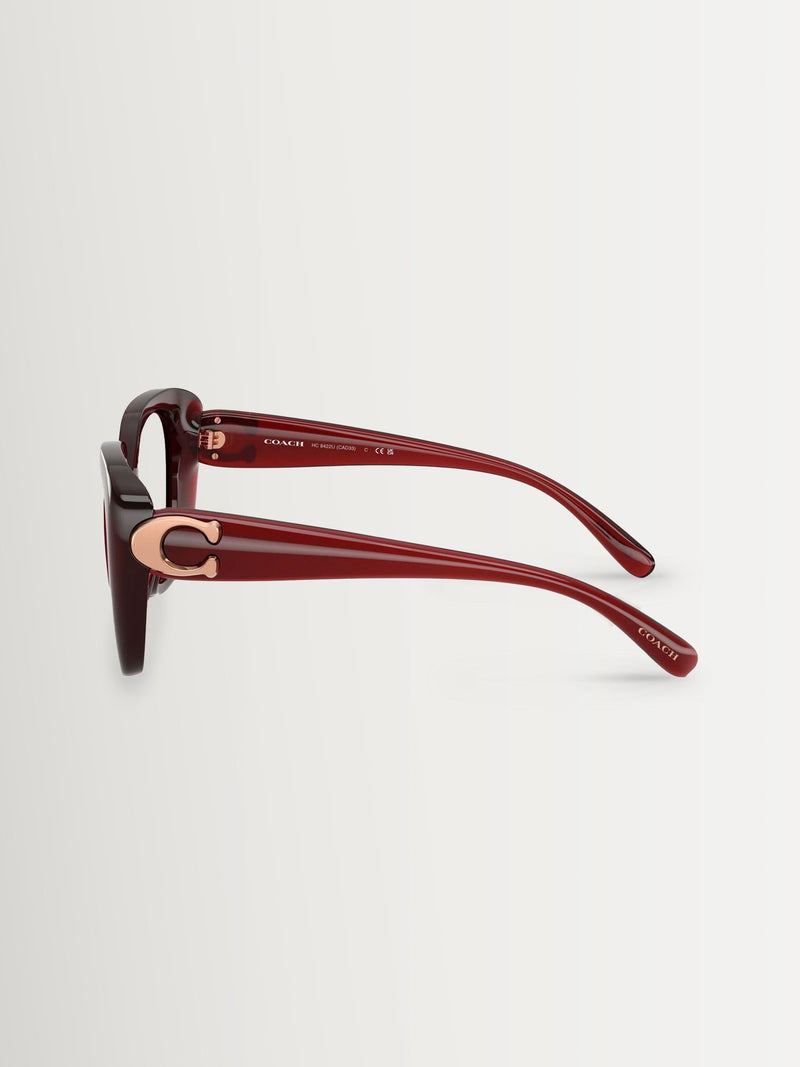 COACH burgundy square sunglasses - British product