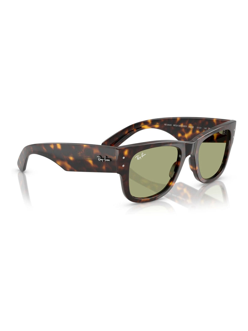 نظارات شمسية Ray-Ban Mega Wayfarer بنية، مستوردة من المملكة المتحدة