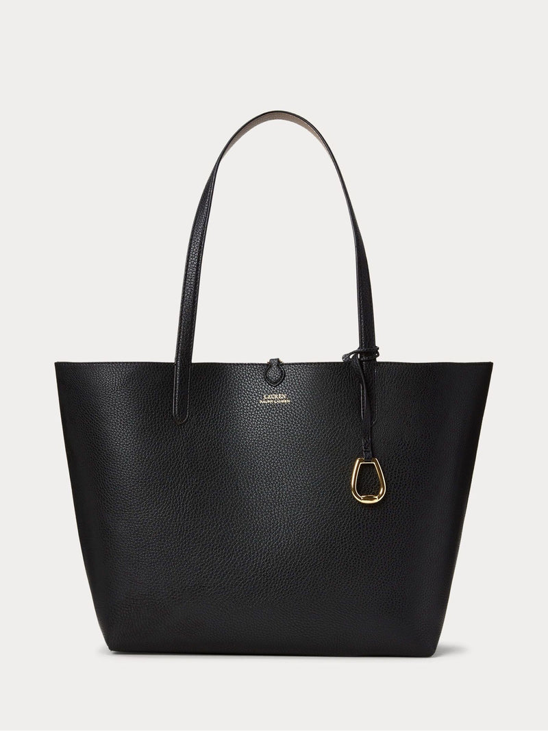 Lauren Ralph Lauren reversible tote bag black and taupe medium - British product