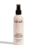 Kitsch argan oil heat protectant styling mist - British product