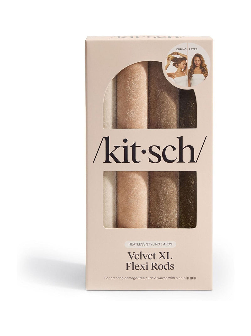 Kitsch Velvet XL flexi rods 4-piece set (British brand)