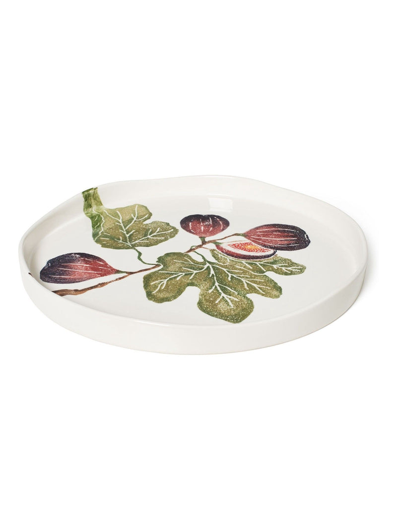 BlissHome Olive Green Fig Round Tray 38cm - British product