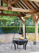 Next Ivyline Black Garden Metal Kendal Fire Pit on Stand- Buy online at McGrocer