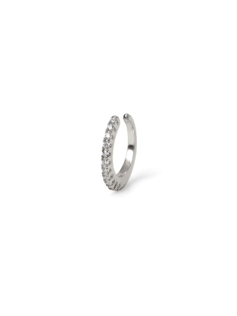 Aela silver tone cubic zirconia ear cuff - British product