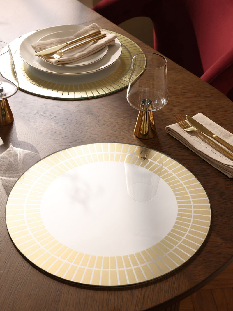 Gold Mirrored Charger Plate 38cm square, UK version