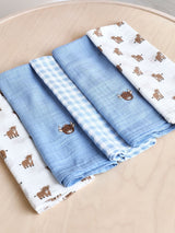 Next JoJo Maman Bébé Highland Cow 5-Pack Muslins- Buy online at McGrocer