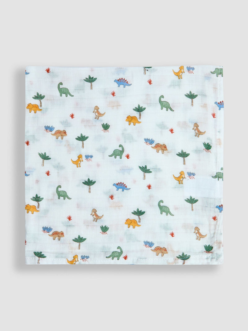 JoJo Maman Bébé dino muslin cloths 3-pack - British product